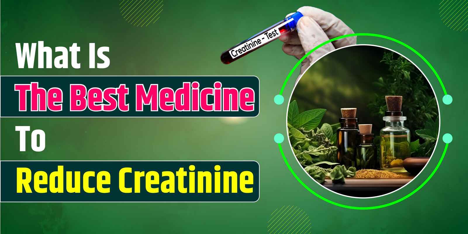 What Is The Best Medicine To Reduce Creatinine